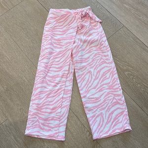 Zara pink / white pants, Girls size 7